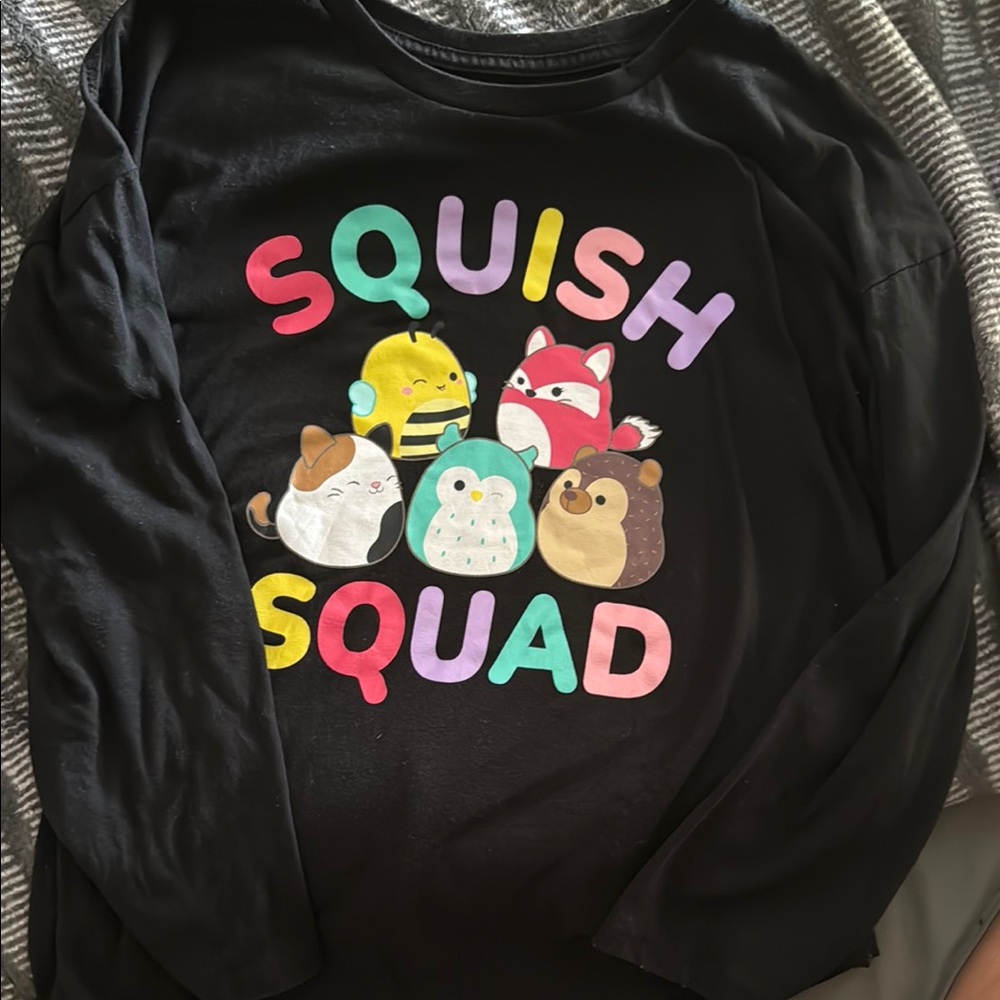Squishmallows Kids Long Sleeve Shirt - Squish Squad Design